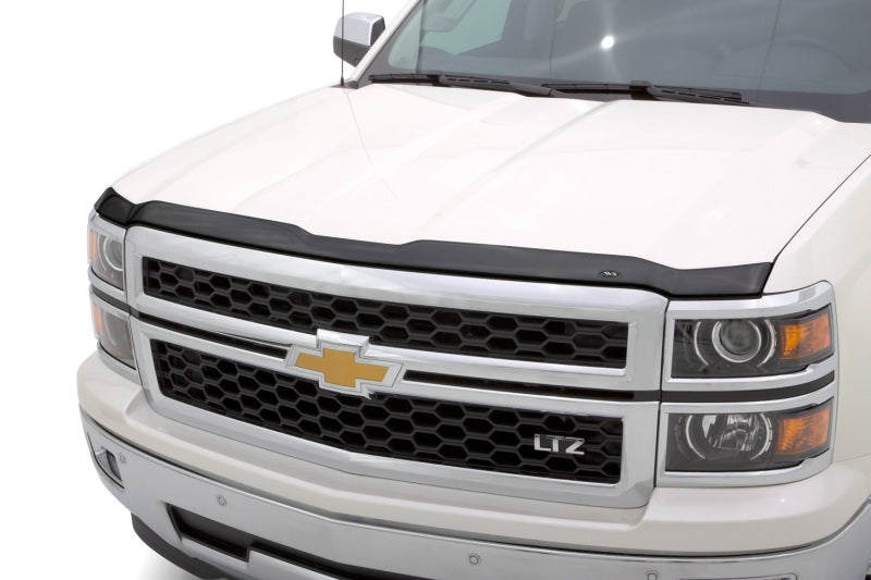 AVS 14-15 Chevy Silverado 1500 Aeroskin Low Profile Acrylic Hood Shield - Smoke 322062
