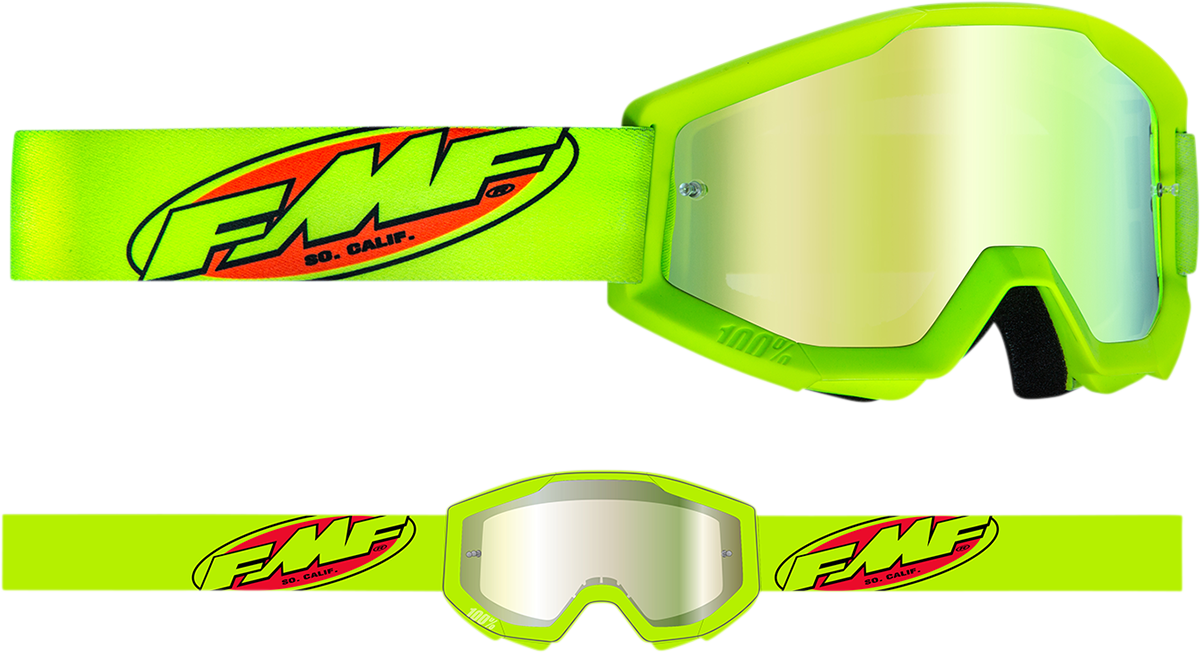 Gafas FMF Youth PowerCore - Núcleo - Amarillo - Espejo dorado F-50055-00003 2601-3024 