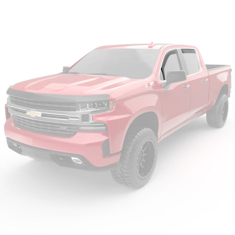 EGR 2019 Chevy 1500 Crew Cab In-Channel Window Visors - Dark Smoke 571691
