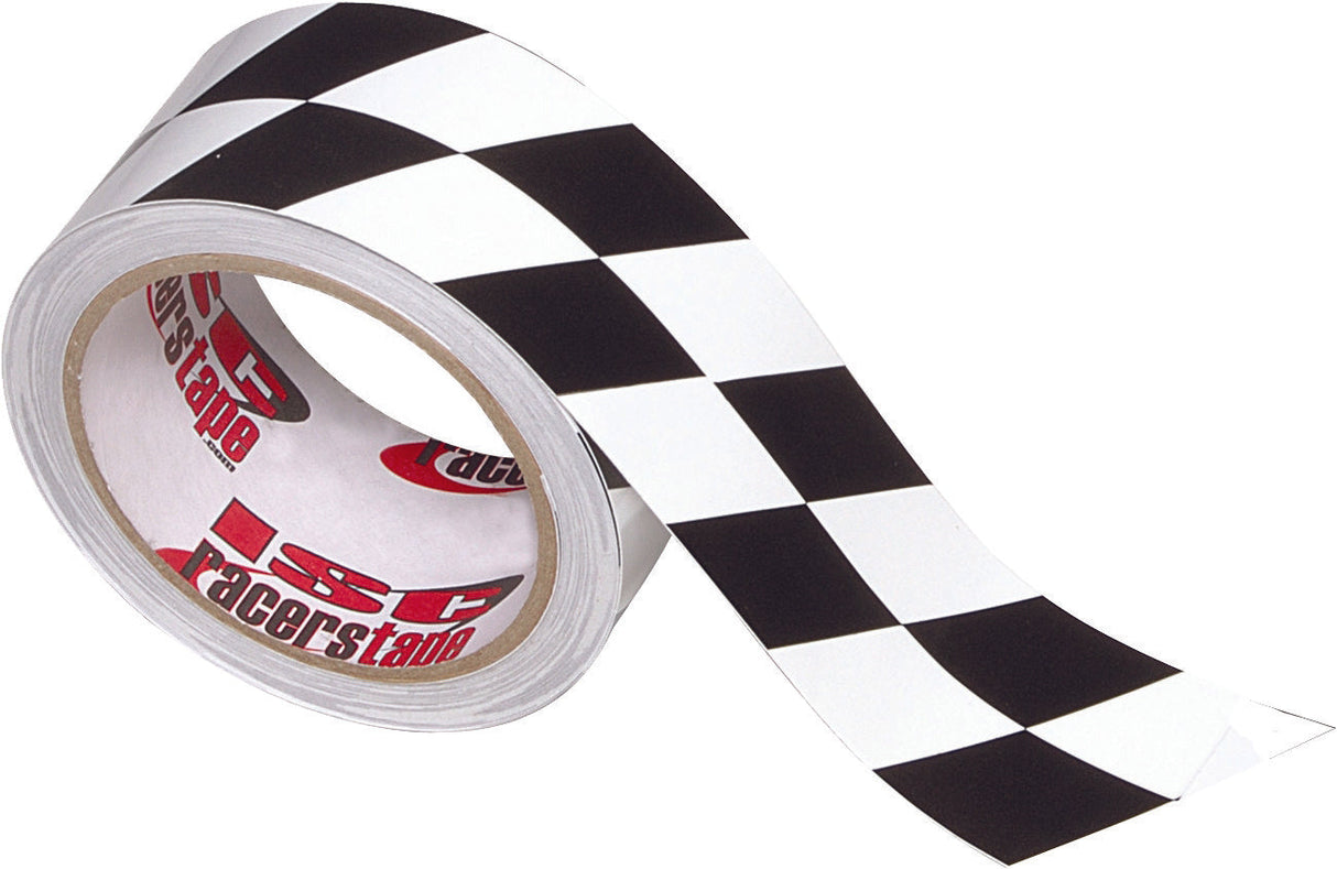 ISC Black & White Angled Checkerboard Tape 2"X45' RT5011