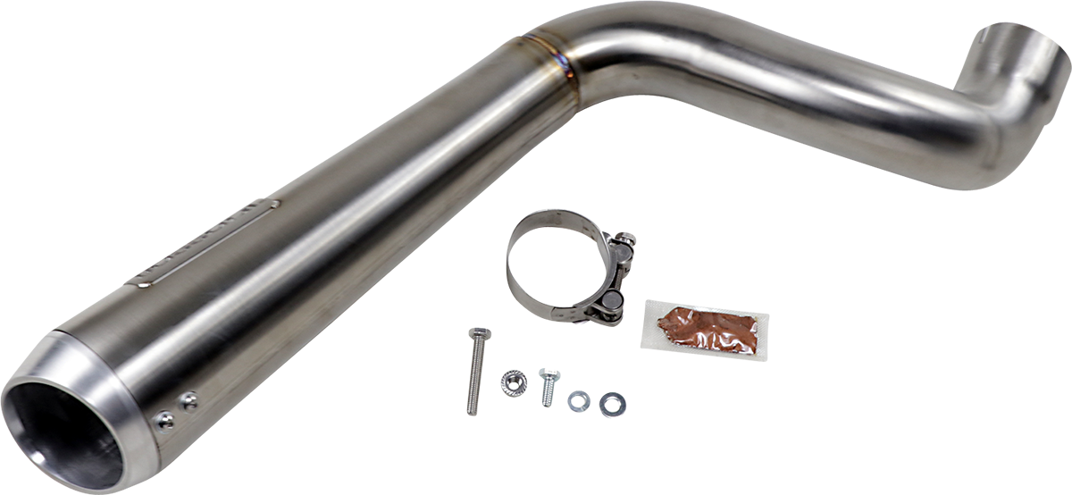 BASSANI XHAUST 4" Short Megaphone Muffler without Catalytic Converter - High Mount Indian FTR 1200  8F227SS