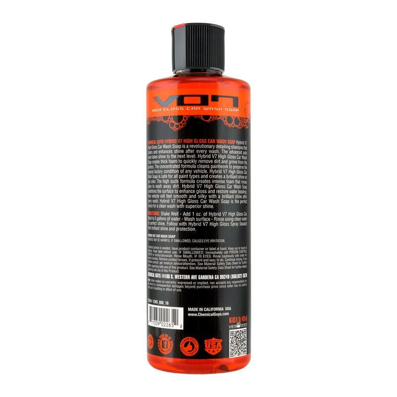 Chemical Guys Hybrid V07 Optical Select High Suds Car Wash Soap - 16oz CWS_808_16