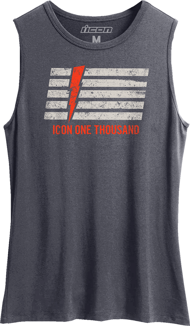 ICON Women's Invasion Stripe™ Tank Top - Antique Denim - XL 3031-4221