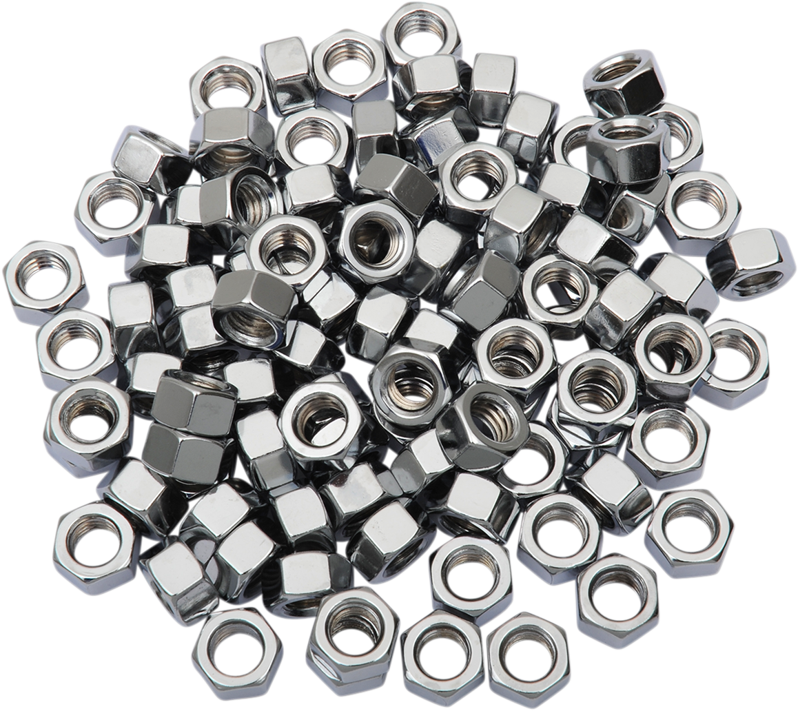 DRAG SPECIALTIES 5/16"-24 Chrome Hex Nut MPB166