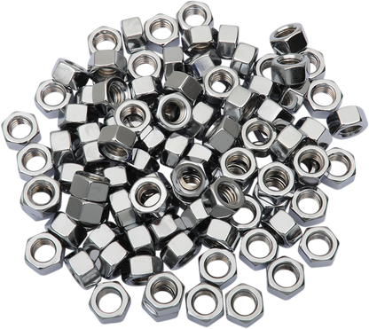 DRAG SPECIALTIES 5/16"-24 Chrome Hex Nut MPB166