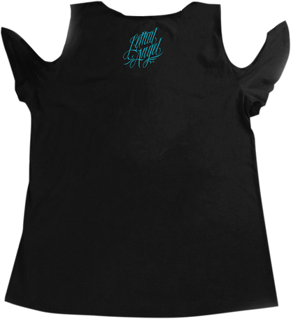LETHAL THREAT Women's Queen of Hearts T-Shirt - Black - 1XL LA205251X
