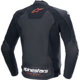 ALPINESTARS Faster v3 Airflow Leather Jacket - Black/Red Fluo - US 44 / EU 54 3103625-1030-54