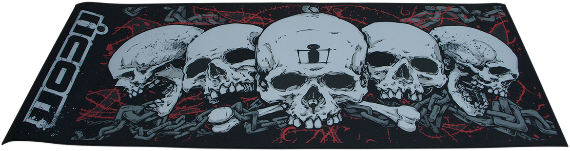 ICON Absorbent Pit Pad - Large - Skull 9905-0108