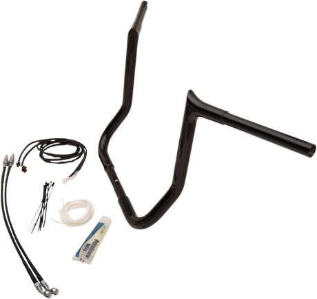 FAT BAGGERS INC. Handlebar Kit - Pointed Top - 14" - Black 909214-B