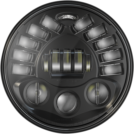 J.W. SPEAKER Adaptive 2 LED Headlight - 7" Pedestal Mount - Black 555071