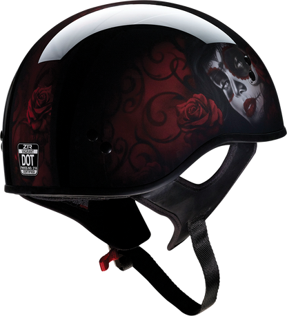 Z1R Vagrant Helmet - Red Catrina - Black/Red - Small 0103-1314