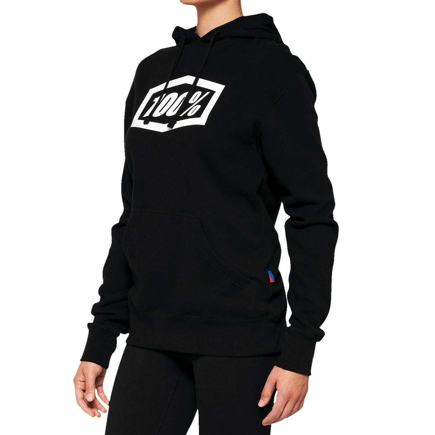 100% Women's Icon Hoodie - Black - XL 20031-00003