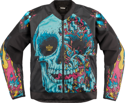 ICON Overlord3 Mesh Munchies™ Jacket - Teal - Large 2820-6726