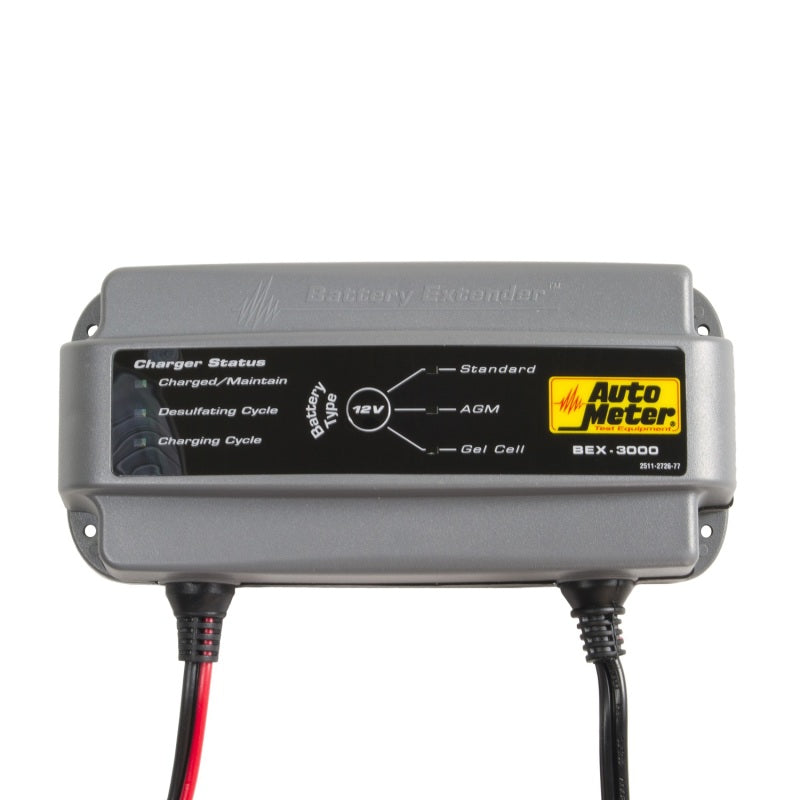 Autometer Battery Charger/Maintainer 12V/3A BEX-3000