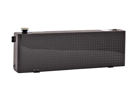 Deezee Universal Tanks - Long Rectangle Black-Tread Aluminum DZ 92556NB