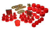 Energy Suspension 72-85 Dodge/Plymouth 1/2 & 3/4 Ton S/C Pickup Red Hyper-Flex Master Bushing Set 5.18102R
