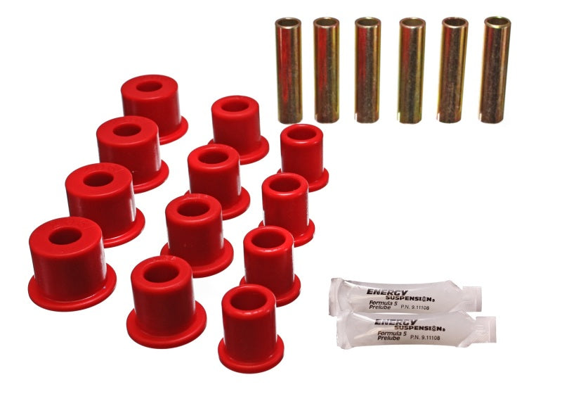 Energy Suspension Rear Spring Bushings - Red 4.2134R