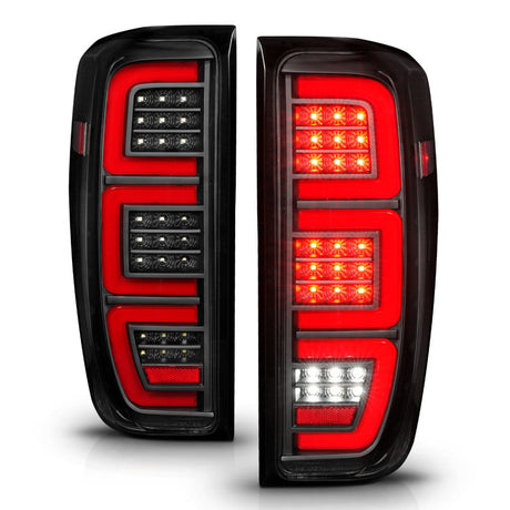 Anzo 19-23 GMC Sierra 1500/2500HD/3500HD Black Replacement Full LED Bar Tail Light 311459