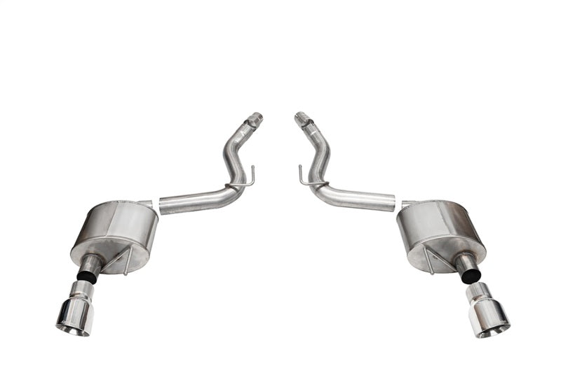 Corsa 2024 Ford Mustang Sport Axle-Back Dual Rear Exit with 4.5in Polished Pro-Series Tips 21252