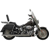 BASSANI XHAUST Dual Exhaust System - Chrome - Twin Cam - Softail  1S98P