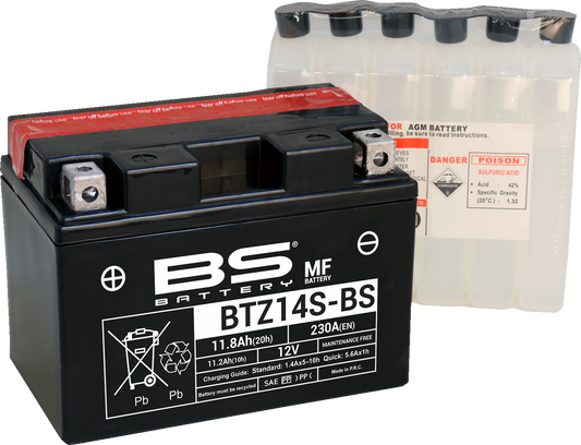 BS BATTERY Battery - BTZ14S-BS (YTZ) 300698