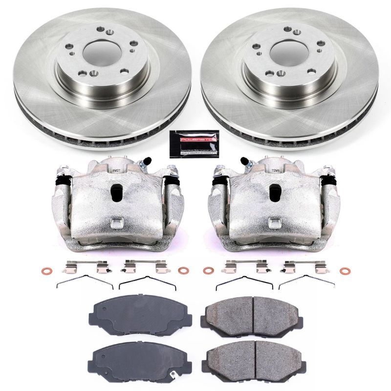 Power Stop 13-15 Acura ILX Front Autospecialty Brake Kit w/Calipers KCOE3055