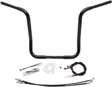 FAT BAGGERS INC. Handlebar Kit - Rounded Top - 16" - Black 909516-B