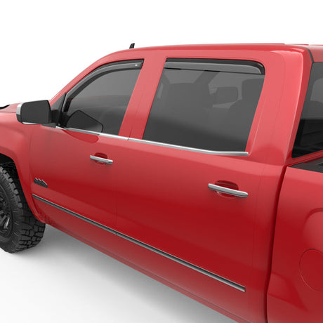 EGR 14+ Chev Silverado/GMC Sierra Crw Cab In-Channel Window Visors - Set of 4 - Matte (571775) 571775