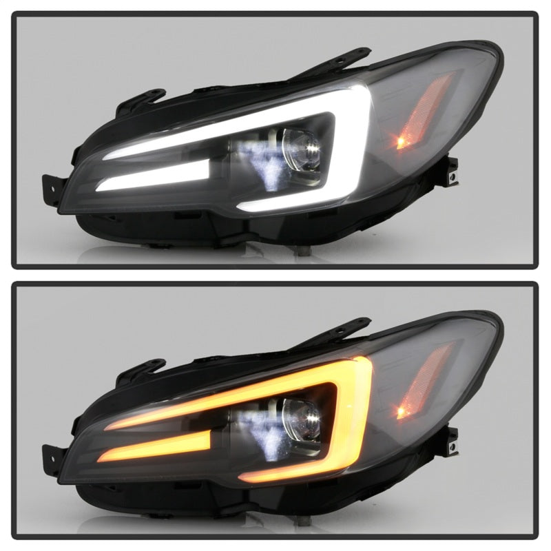 Spyder Subaru Impreza WRX 15-20 Halogen High-Power LED Headlights- Black PRO-YD-SWRX15HALAP-SBSEQ-BK 5088093
