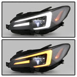 Spyder Subaru Impreza WRX 15-20 Halogen High-Power LED Headlights- Black PRO-YD-SWRX15HALAP-SBSEQ-BK 5088093