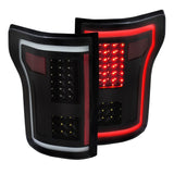 ANZO 2015-2017 Ford F-150 LED Taillights Black 311285