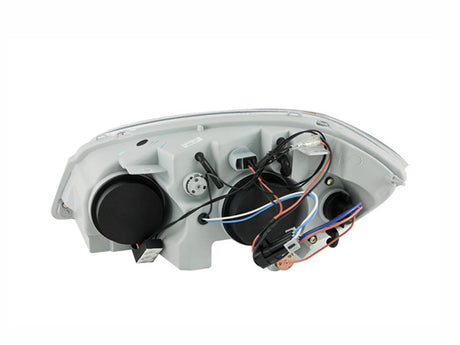 ANZO 2005-2010 Chevrolet Cobalt Projector Headlights w/ Halo Black w/ LED 121344