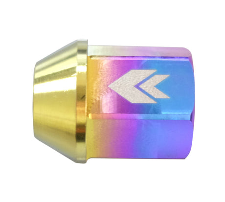 NRG 200 Series M12 X 1.5 Titanium Lug Nut Set - 21 Pc w/Lock Key Socket - Neochrome LN-T200MC-21