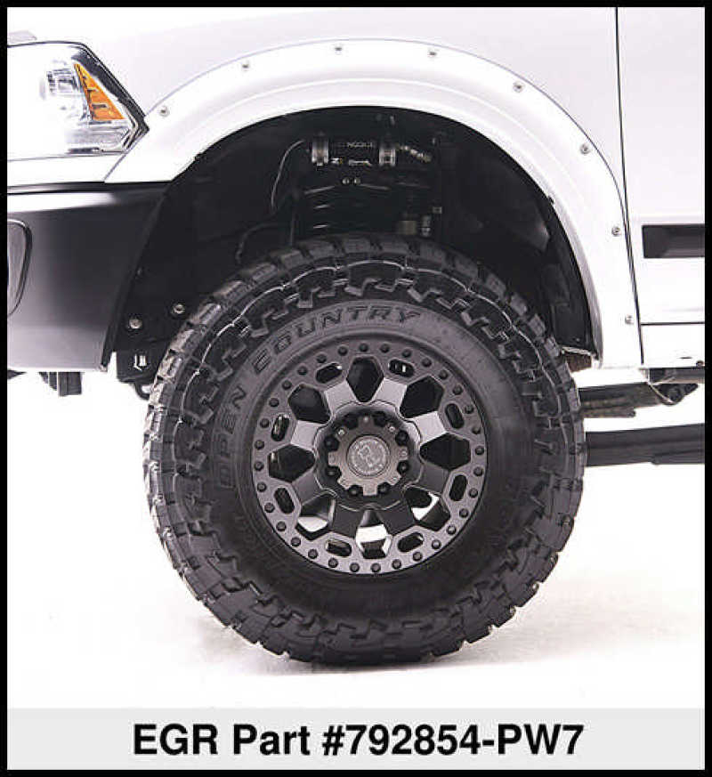 EGR 10+ Dodge Ram HD Bolt-On Look Color Match Fender Flares - Set - Bright White 792854-PW7