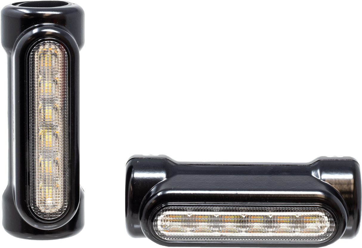 LETRIC LIGHTING COEngine Guard Led Lights Blk White/AmberLLC-EGL-B