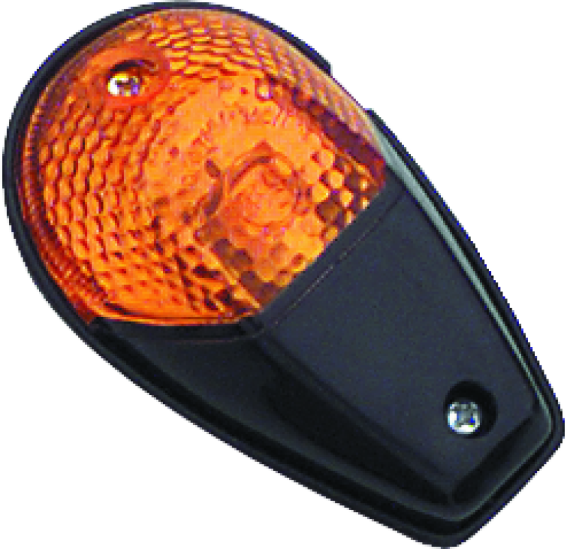 BikeMaster Universal Flush Mount Marker Light - Black/Amber 268018