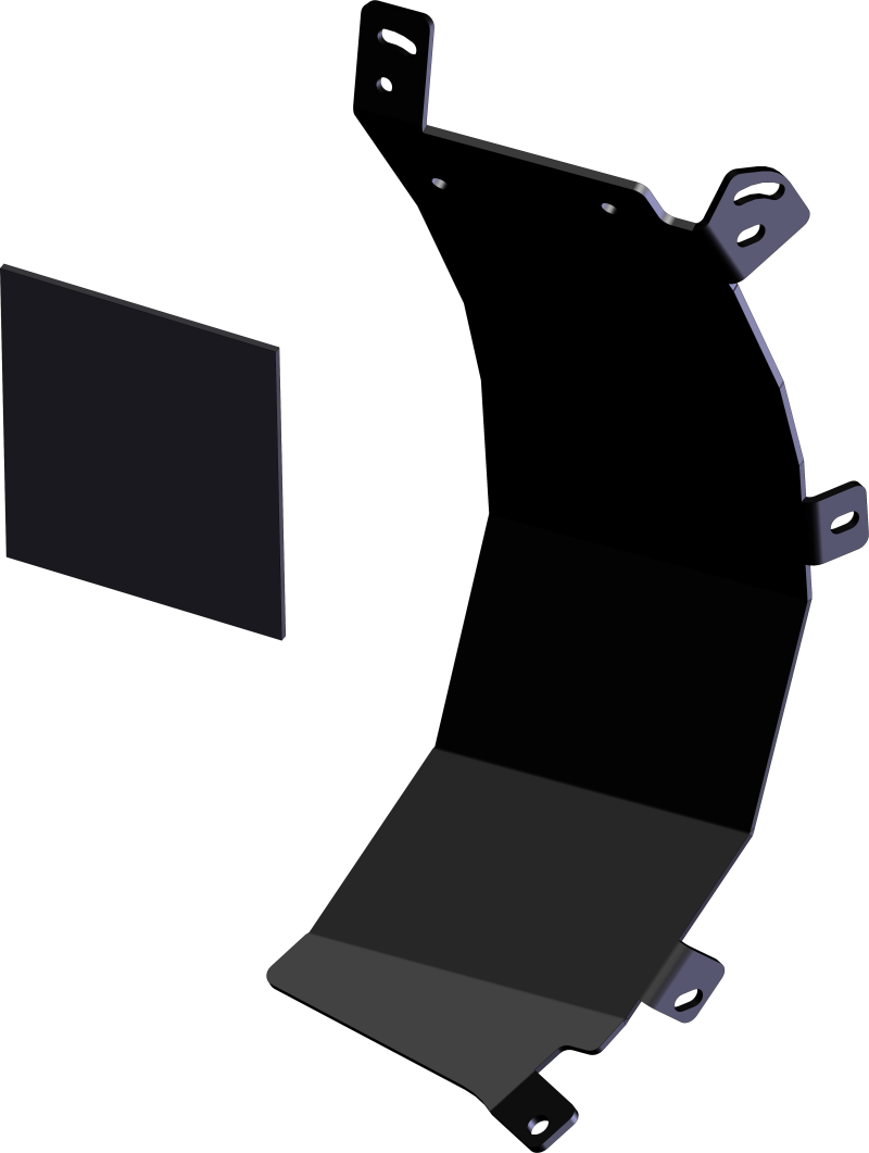 KFI Poly Plow Tapered Side Shield Passenger 106115