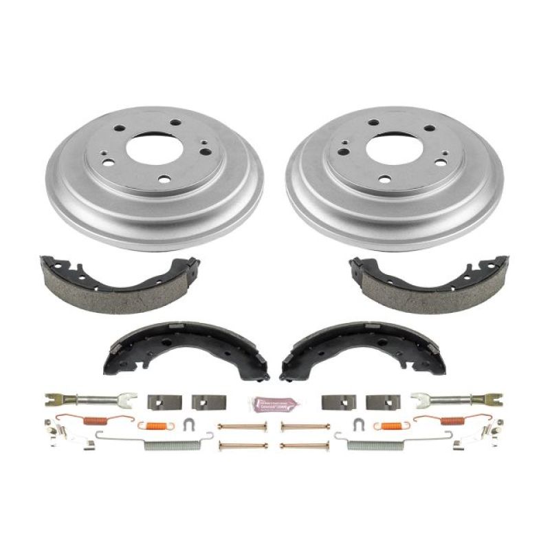 Power Stop 06-11 Honda Civic Coupe Rear Autospecialty Drum Kit KOE15397DK