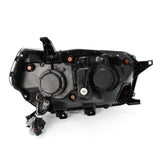 AlphaRex 10-13 Toyota 4Runner PRO-Series Projector Headlights Plank Style Black w/Seq Signal/DRL 880755
