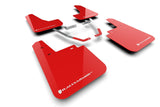 Rally Armor - 2024 Subaru Crosstrek (Wilderness Only) Red UR Mud Flap W/White Logo - No Drilling Req MF116-UR-RD-WH