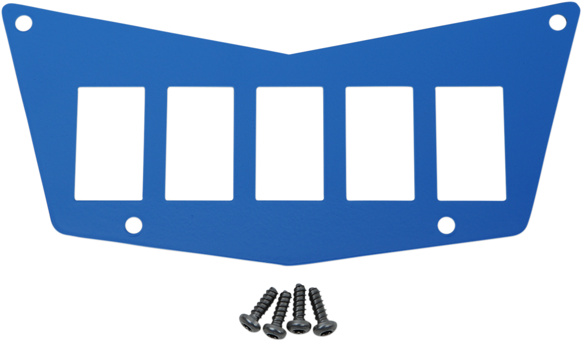MOOSE UTILITY Dash Plate - 5 Switch - Blue 100-4382-PU