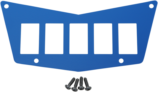 MOOSE UTILITY Dash Plate - 5 Switch - Blue 100-4382-PU