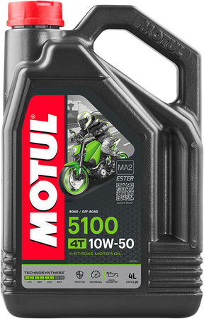 MOTUL 5100 4T Synthetic Blend Oil - 10W-50 - 4L 104076