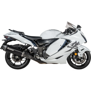AKRAPOVIC Slip-On Line Mufflers - Titanium Black - Suzuki GSX-1300R Hayabusa S-S13SO4-HRAATBL/1 1811-4838
