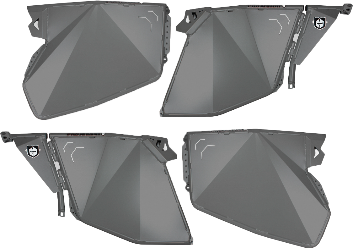 PRO ARMOR Traditional Half Doors Titanium Metallic Pol P144D000TM