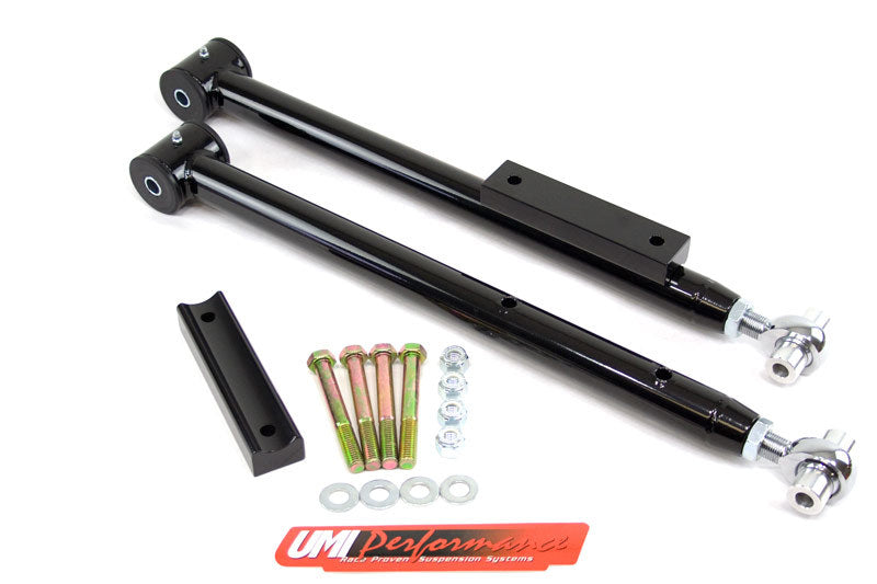 UMI Performance 91-96 Impala SS Adjustable Extended Length Lower Control Arms- Rod Ends 3614-B