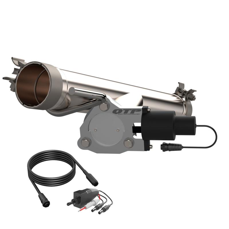 QTP 09-18 Ram 1500 3in 304SS Aggressor Cutout Mid Pipe 520009
