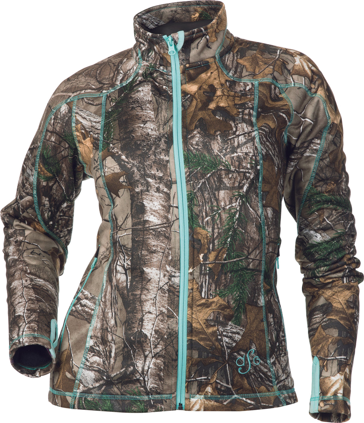 DSG Performance Fleece Jacket Realtree/Aqua 3x 21773