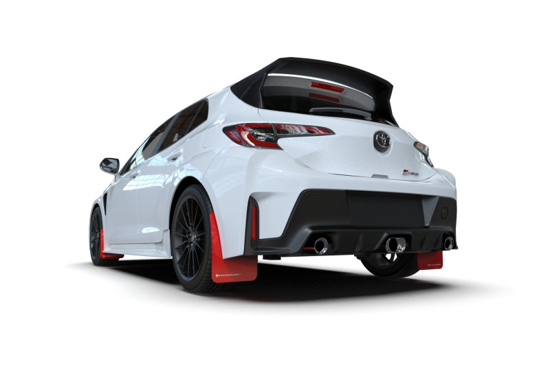 Rally Armor 2023 Toyota GR Corolla Red UR Mud Flap w/ White Logo MF89-UR-RD-WH
