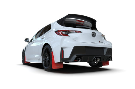 Rally Armor 2023 Toyota GR Corolla Red UR Mud Flap w/ White Logo MF89-UR-RD-WH